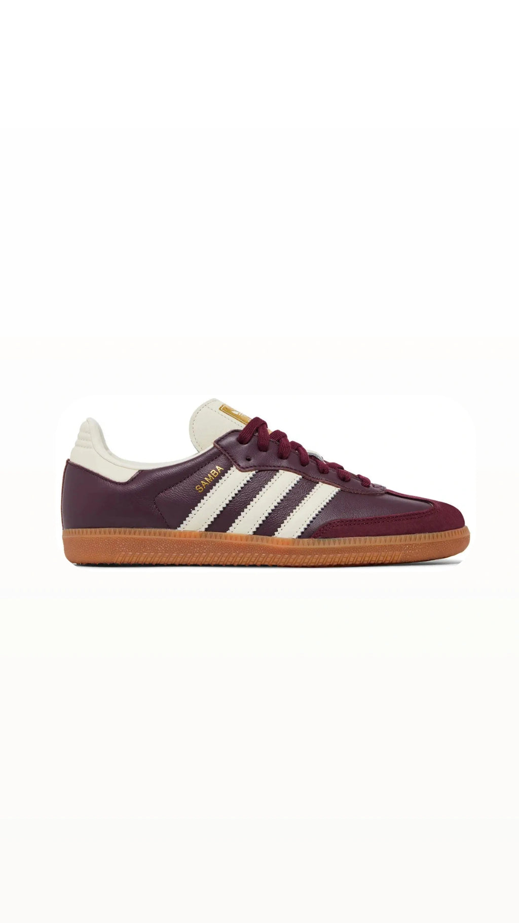 Addidas Samba OG Maroon Gold Matallic