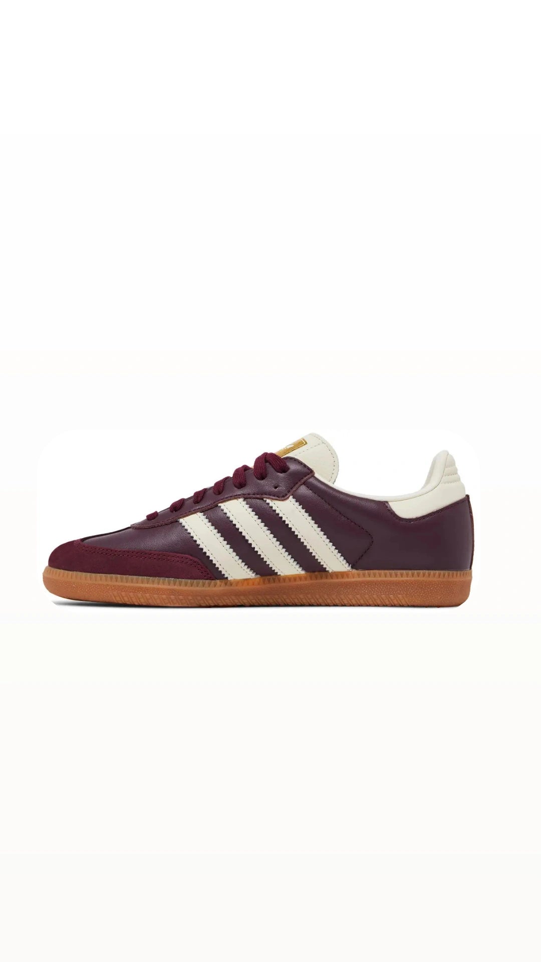 Addidas Samba OG Maroon Gold Matallic